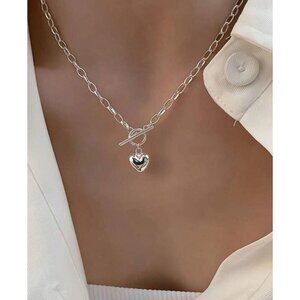 925 Sterling Silver Love Pendant Necklace